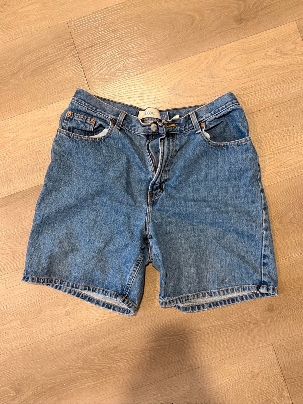 Classic Womens Denim Jorts - Blue